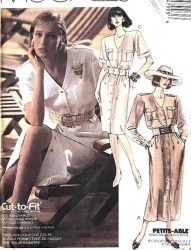 4799 McCalls BUTTON DOWN SS-LS SHIRTWAIST DRESS LENGTHS PATTERN 8-12 or 12-16 choice uncut
